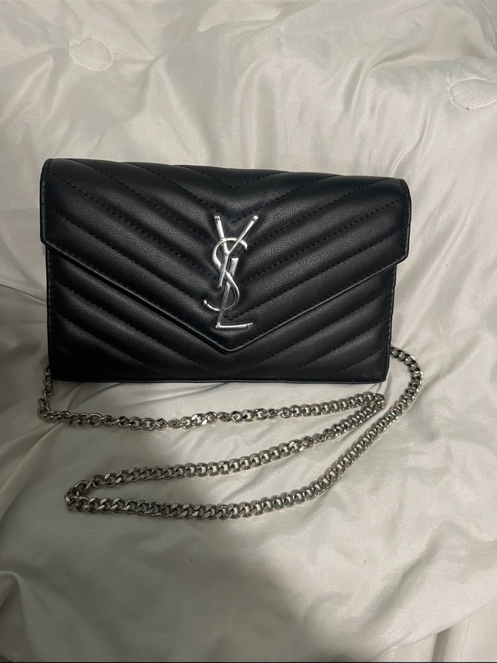 Saint Laurent Classic Cassandre Chain Wallet